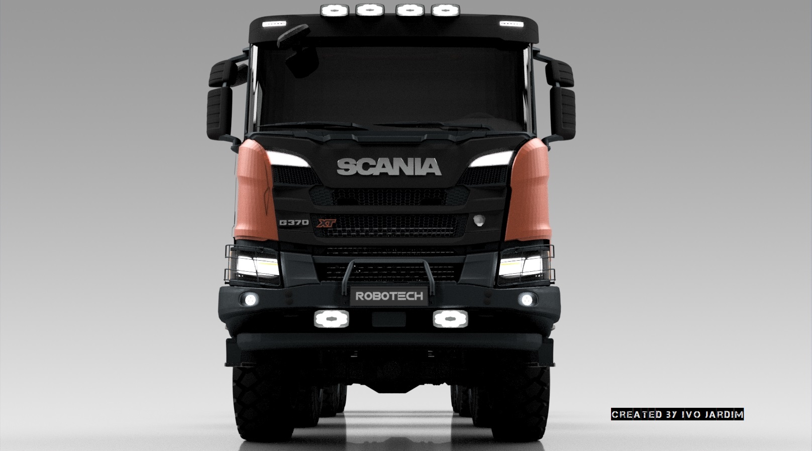 斯堪尼亚G370 XT 8x8卡车1比1